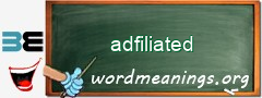 WordMeaning blackboard for adfiliated